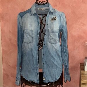 Hollister Light Blue Button Down Shirt